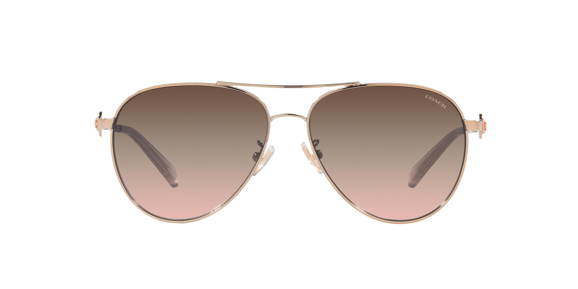 COACH ゴールド (2点) COACH CT992 Corner Zip In Signature Leather In Gold Color